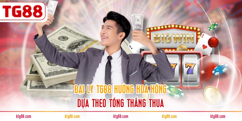 Đại lý TG88 hưởng hoa hồng dựa theo tổng thắng thua